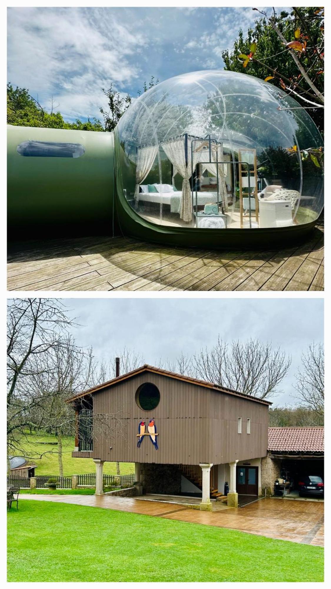 REMANSO DE TRASFONTAO Casa das Árbores&Bubble Silleda Exterior foto